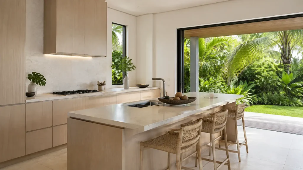 Ambiance Tetiaroa — CUISINE — MINIMALISME RESORT — exemple du catalogue